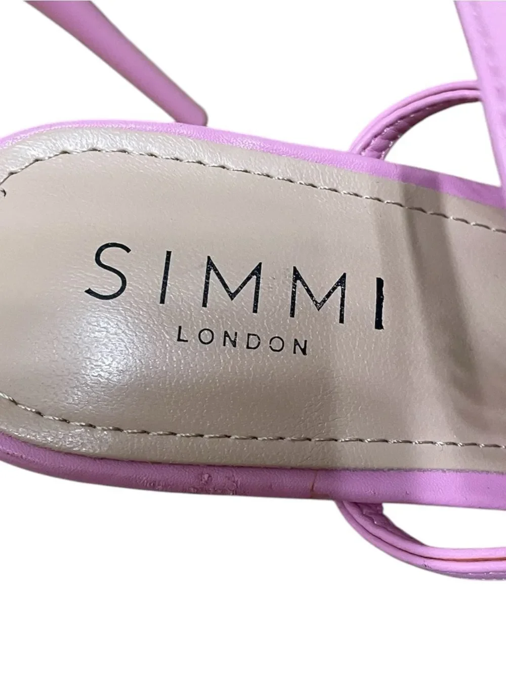 SIMMI London Hailey-16 Baby Pink Strappy Stiletto Heels Size US 9 EU 40